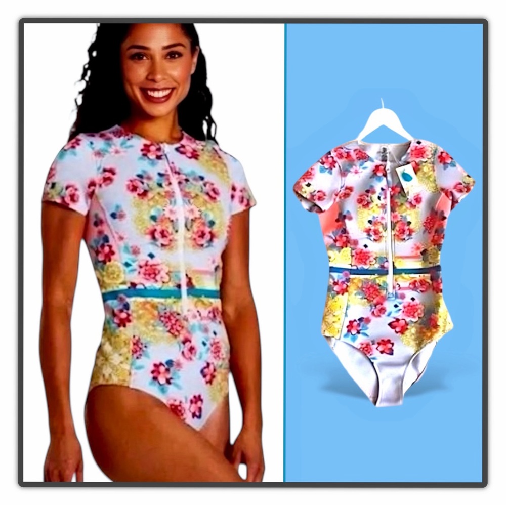 NWT Johnny Was Japer Neoprene One Piece Swimsuit - Picture 2 of 16